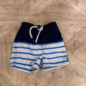 Ralph Lauren Blue Striped Swim Shorts